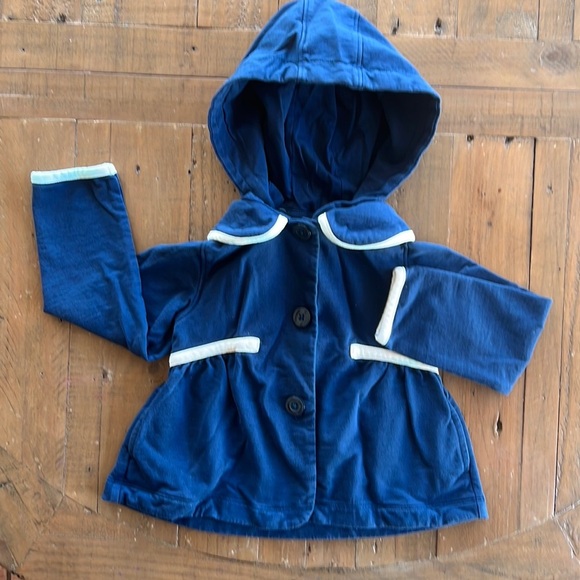 Janie and jack peplum navy jacket - Picture 1 of 7